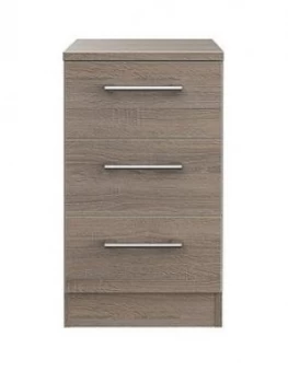 Image of Swift Halton Ready Assembled 3 Drawer Bedside Chest