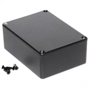 Image of Hammond 1590SBK Diecast Enclosure Black (110.5 x 81.5 x 44mm)