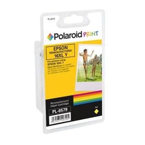 Image of Polaroid Epson 16XL Remanufactured Inkjet Cartridge Yellow