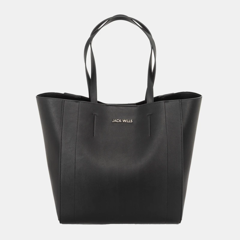 Image of Jack Wills Classic Shoulder Tote Bag Black female One Size