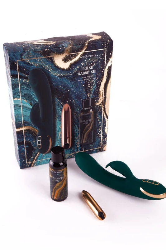 Image of Ann Summers Womens Pulse Rabbit Set in Green Green Female