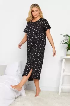 Image of Polka Dot Print Midaxi Nightdress