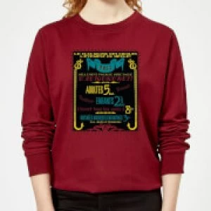 Image of Fantastic Beasts Les Plus Grand Des Cirques Womens Sweatshirt - Burgundy - M