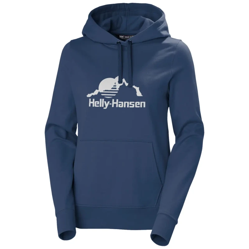 Image of Helly Hansen Nord Graphic Womens Hoodie Bleu Female S
