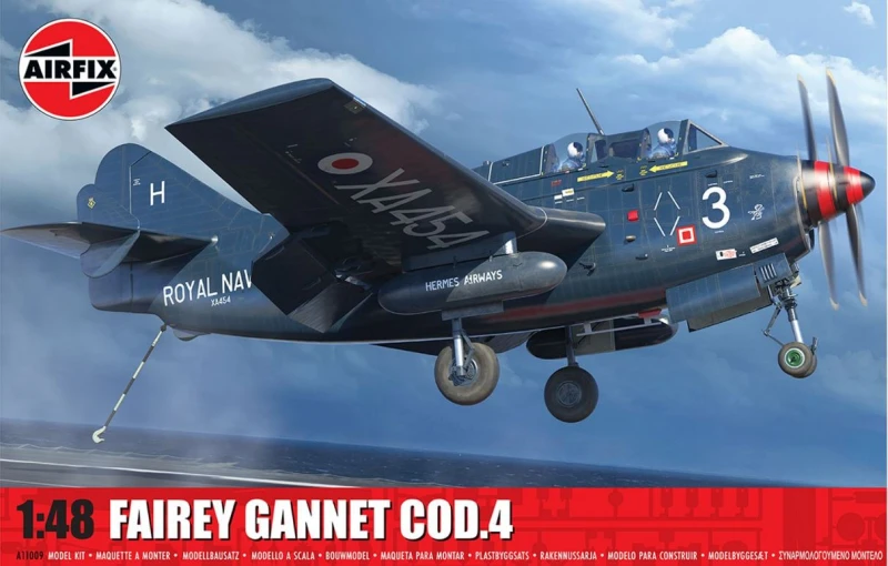 Image of Airfix 1/48 Scale Fairey Gannet COD.4 Model Kit