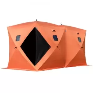 Image of 8-Person Ice Fishing Shelter Tent Portable Pop Up House Outdoor Fish Equipment