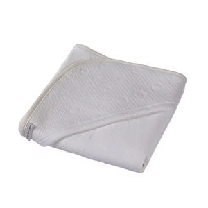 Image of Clair de Lune Cotton Candy Hooded Blanket - Ivory White