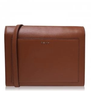 Image of DKNY Sutton Chain Medium Boxy Cross Body Bag - Caramel CAR