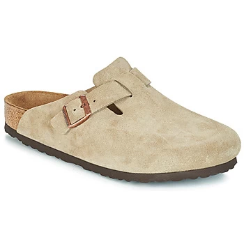 Image of Birkenstock BOSTON SFB mens Clogs (Shoes) in Beige
