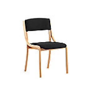 Image of Visitor Chair Madrid Straight Leg Black Without Arms