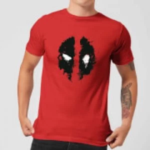 Image of Marvel Deadpool Splat Face T-Shirt - Red - S