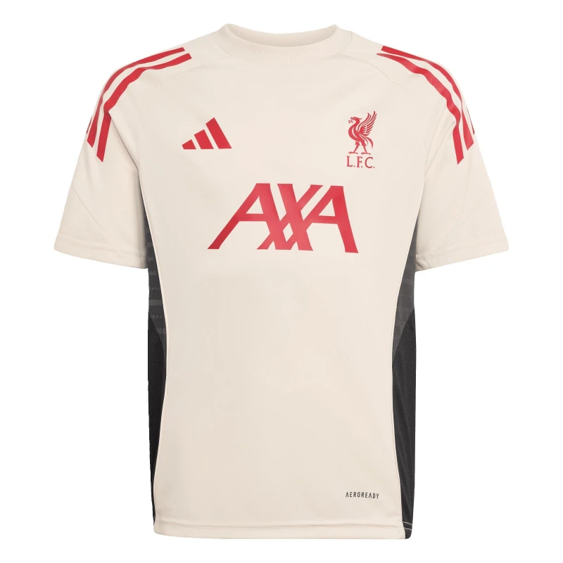 Image of adidas Liverpool Training Shirt 2025 2026 Juniors White male 13 Years