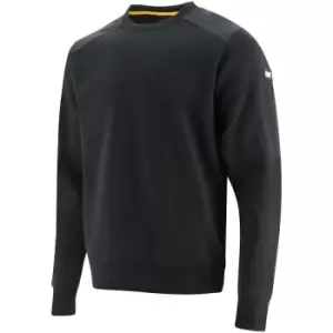 Image of CAT Workwear Mens Essentials Crewneck Warm Sweatshirt S - Chest 34 - 37' (87 - 94cm)