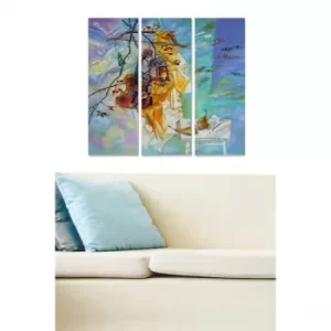 Image of MDF244439980 Multicolor Decorative MDF Painting (3 Pieces)