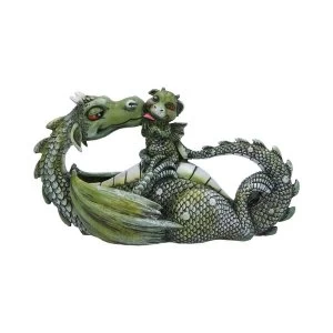 Image of Green Sweetest Moment Dragon Figurine