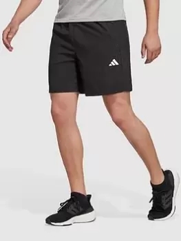 Image of adidas Performance Train Essentials Woven Training Shorts - Black/White Size M Men