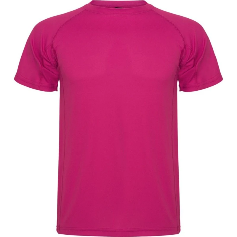 Image of ROLY ROLY Men Montecarlo Short-Sleeved Sports T-Shirt in Cerise Size: Small Cerise S Male 5063527538017