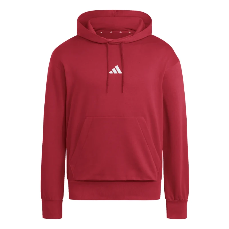 Image of Adidas Hooded sweatshirt adidas Essentials Feelcozy Fleece Rouge Male M