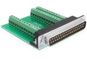 Image of DeLOCK 65320 wire connector Sub-D 37 Black, Green, Silver