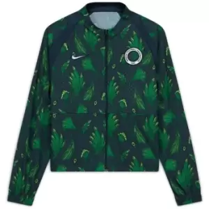 Image of Nike Nigeria Full Zip Rain Jacket Womens - Green