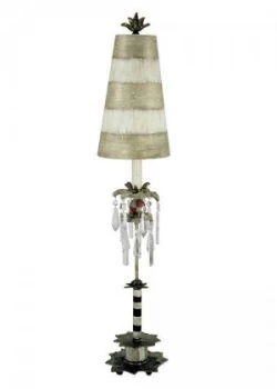 Image of 1 Light Table Lamp Black, Gold, Cream, E27