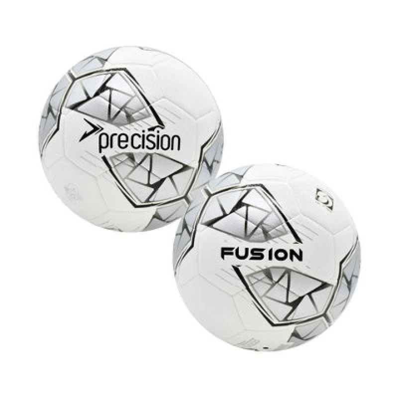 Image of Precision Fusion Fifa Basic Training Ball White/silver/black (5)