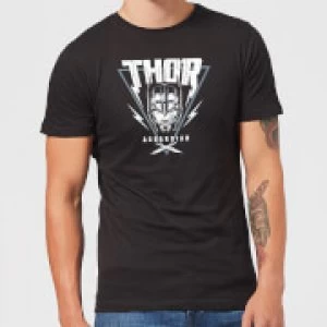 Image of Marvel Thor Ragnarok Asgardian Triangle Mens T-Shirt - Black