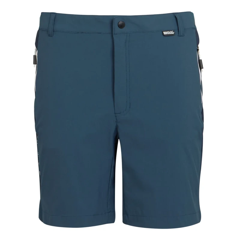 Image of Regatta Regatta Men Isoflex 'Mountain II' Shorts in Aqua Size: 32 Aqua 32 Male 5063019613512