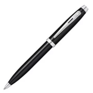 Image of Sheaffer 100 Black Lacquer Chrome Trim Ballpoint Pen