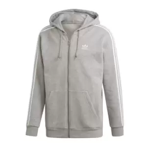 Image of 3-Stripes Cotton Mix Hoodie with Zip Fastening