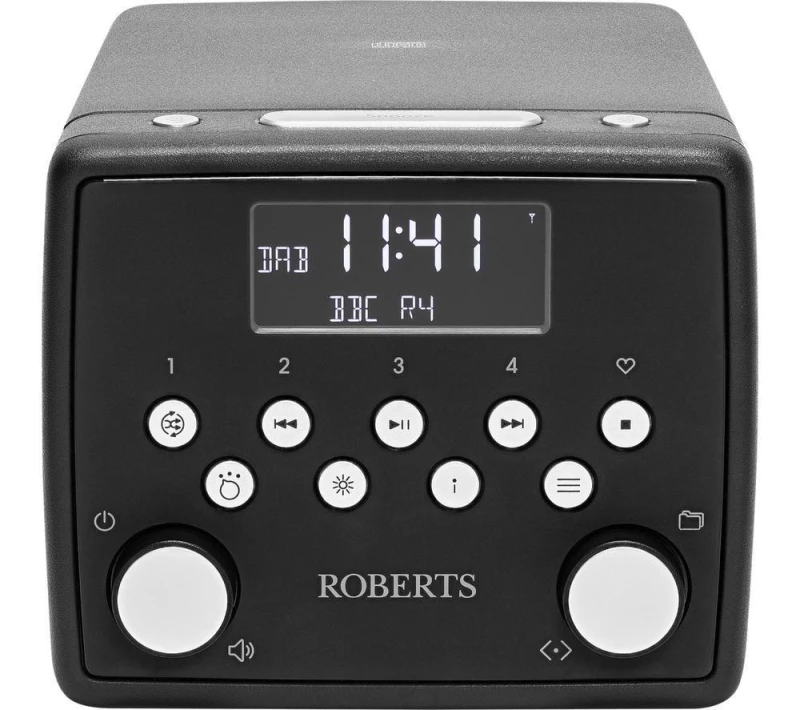 Image of ROBERTS SOUND 49 DAB / FM Bluetooth Clock Radio - Black 5038301312428