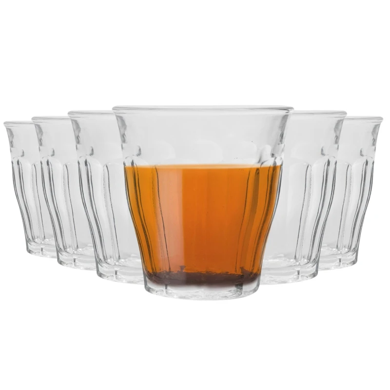 Image of Duralex Picardie Drinking Glasses - 130ml - Pack of 12 Clear