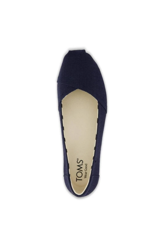 Image of TOMS Womens Alpargata Ballet in Navy Size: 7 Navy Female 7