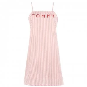 Image of Tommy Bodywear Stripe Cover Up Dress - 621 SEERSCKR