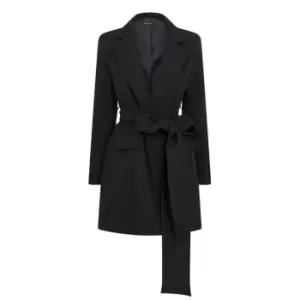 Image of I Saw It First Belted Blazer Dress - Black