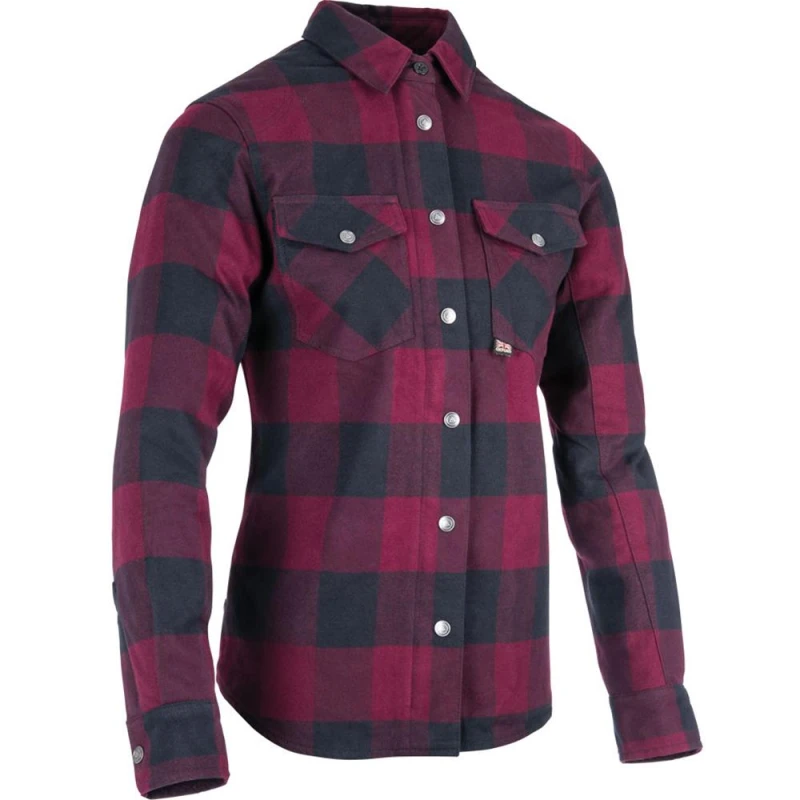 Image of Oxford Kickback 2.0 Ladies Motorcycle Shirt 16 Red Red