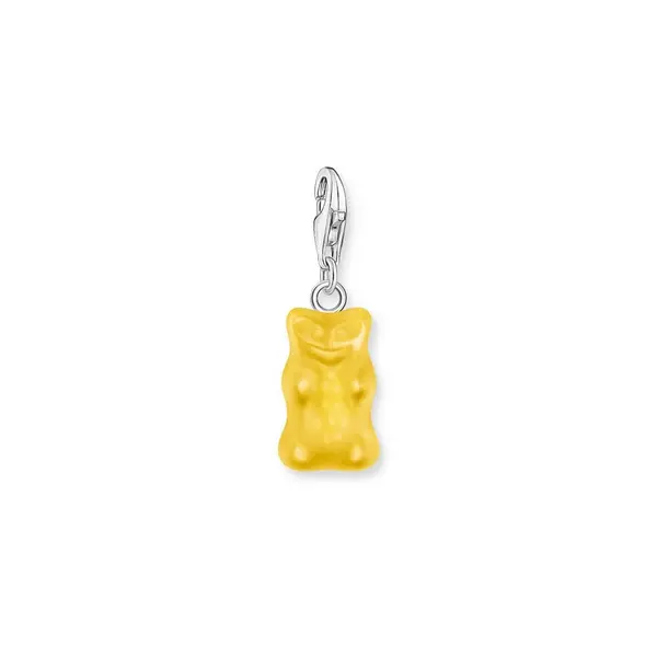 Image of Thomas Sabo Sterling Silver HARIBO Yellow Glass Charm Pendant 2183-017