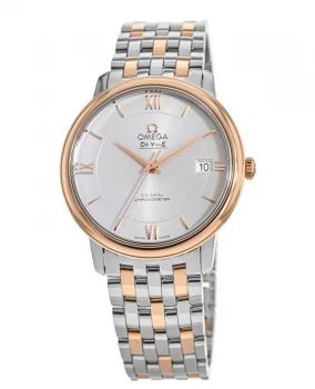 Image of Omega De Ville Prestige Co-Axial 36.8mm 18K Rose Gold & Steel Mens Watch 424.20.37.20.02.002 424.20.37.20.02.002