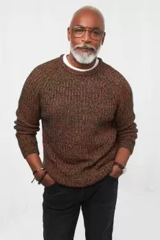 Image of Round Neck Tide Crewneck Knitted Jumper