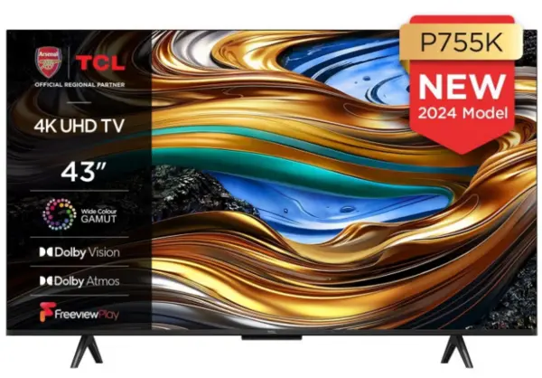 Image of TCL 43" 43P755K Smart 4K Ultra HD LED TV
