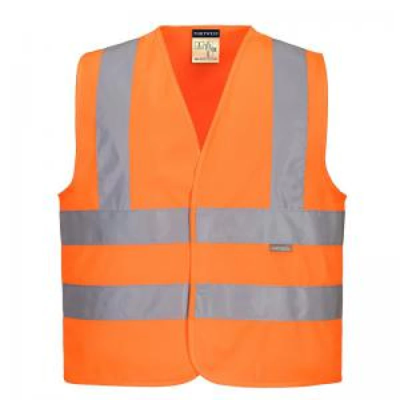 Image of Portwest Junior Childrens Hi Vis Waistcoat JN14ORRS Colour: Orange