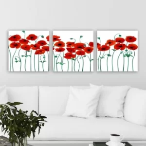 Image of P226455 Multicolor Decorative Canvas Painting (3 Pieces)