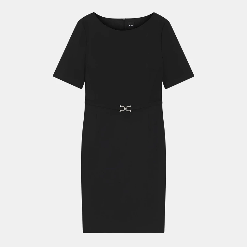 Image of Boss Womens Daleah T-Shirt Dress Black female 4 (XXS)