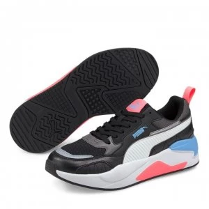 Image of Puma XRay Squared Trainers Ladies - Black/Peach