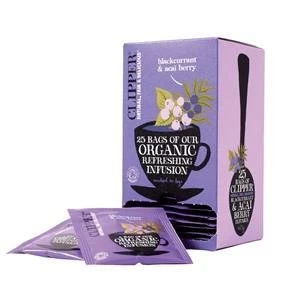 Image of Original Clipper Organic Infusions Blackcurrant Acai Berry Pack of 25 Teabags