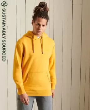 Image of Superdry Mens Vintage Logo Embroidered Hoodie Yellow / Turmeric Marl - Size: S