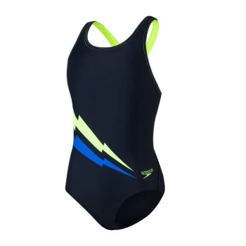 Image of Speedo PL Leaderback Swimsuit - Blue