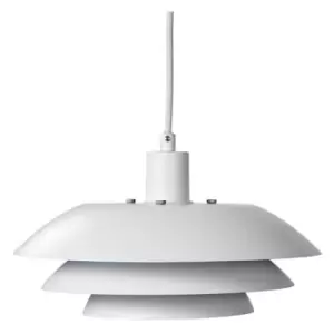 Image of Dyberg Larsen Dome Pendant Ceiling Light Matt White 31cm