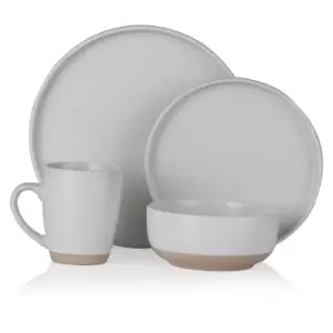 Image of Barbary & Oak Tower Natural Avena 16 Piece Stoneware Dinner Set