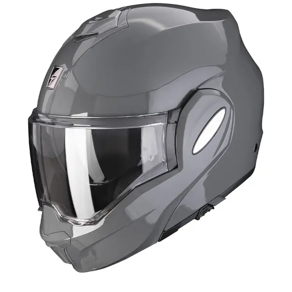 Image of Scorpion Exo-Tech Evo Solid Cement Grey Modular Helmet S